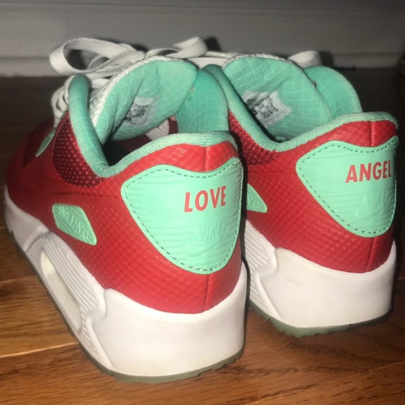 Green, red, and white Nike Air Max - Picture 7 of 7